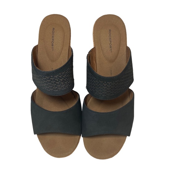 ROCKPORT Wedges Ladies size 10US Black and Tan. Extremely good condition - Picture 3 of 13